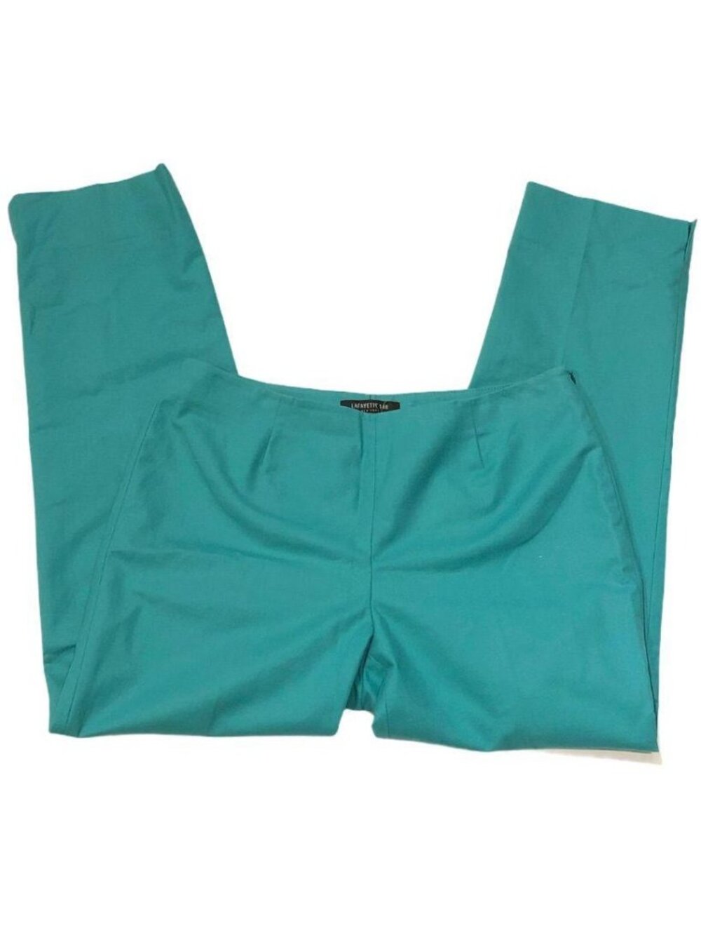 Lafayette 148 New York Cropped Trousers Green Blue 4